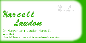 marcell laudon business card